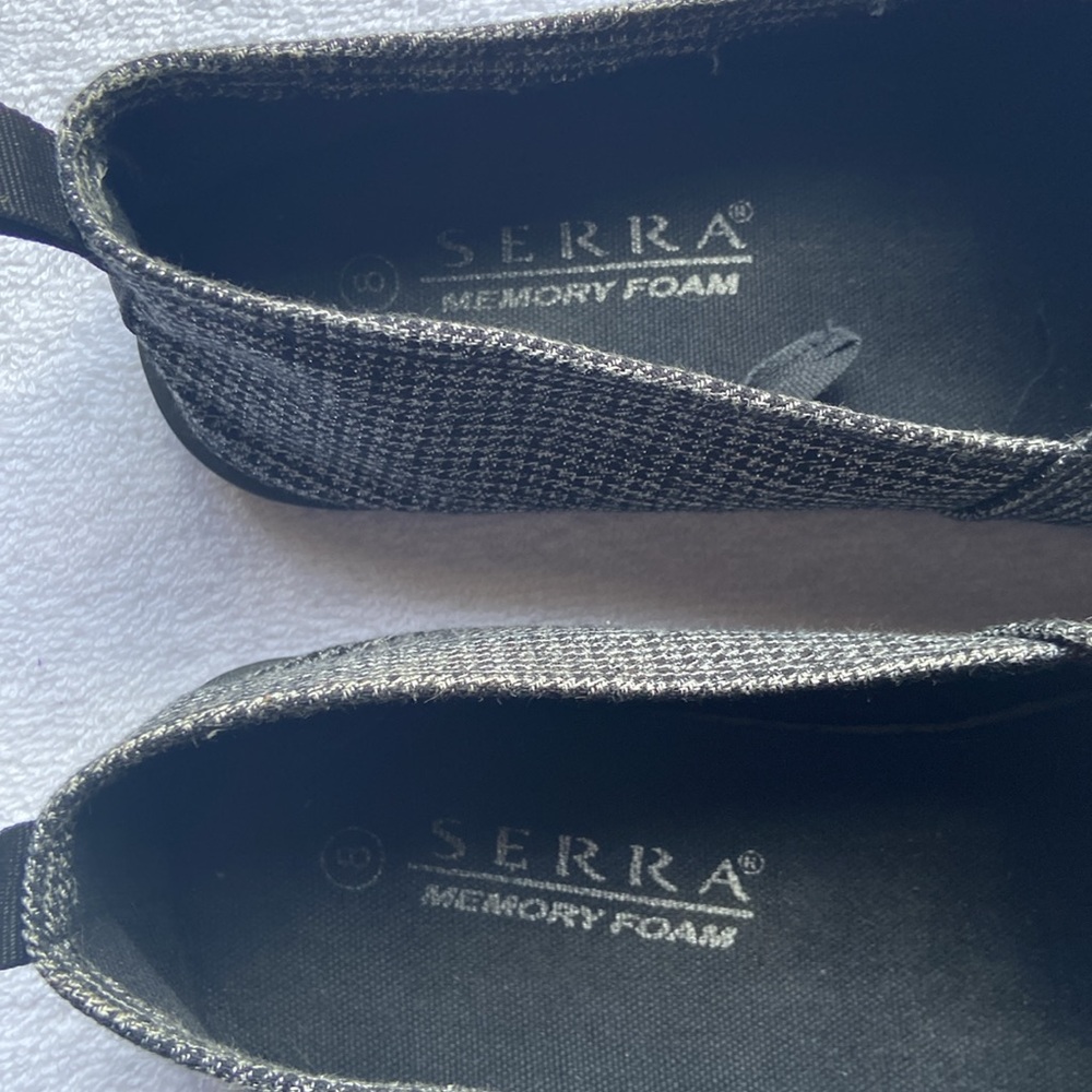 Serra Memory Foam Flat Slip On Shoes Size 8 - Picture 3 of 9